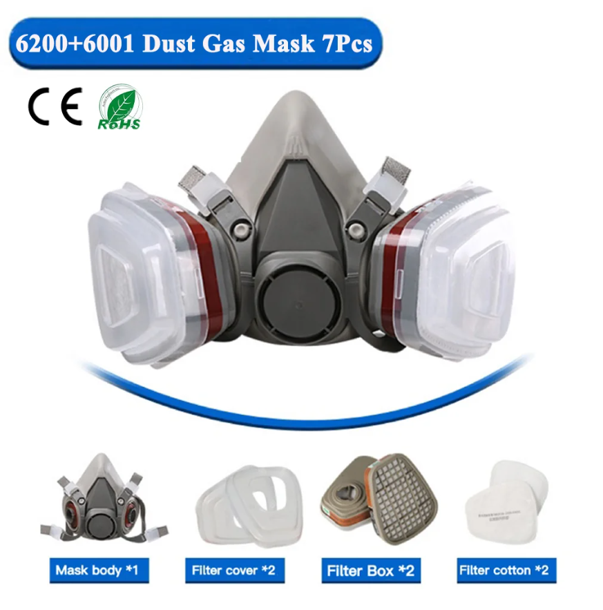 Face Mask Storage Box - 6200 Respirator Dust Gas Mask Set