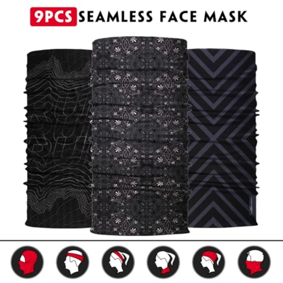 Neck Gaiter for Men Women Head - Neck Gaiter Face Cover บทวิจารณ์และราคา
