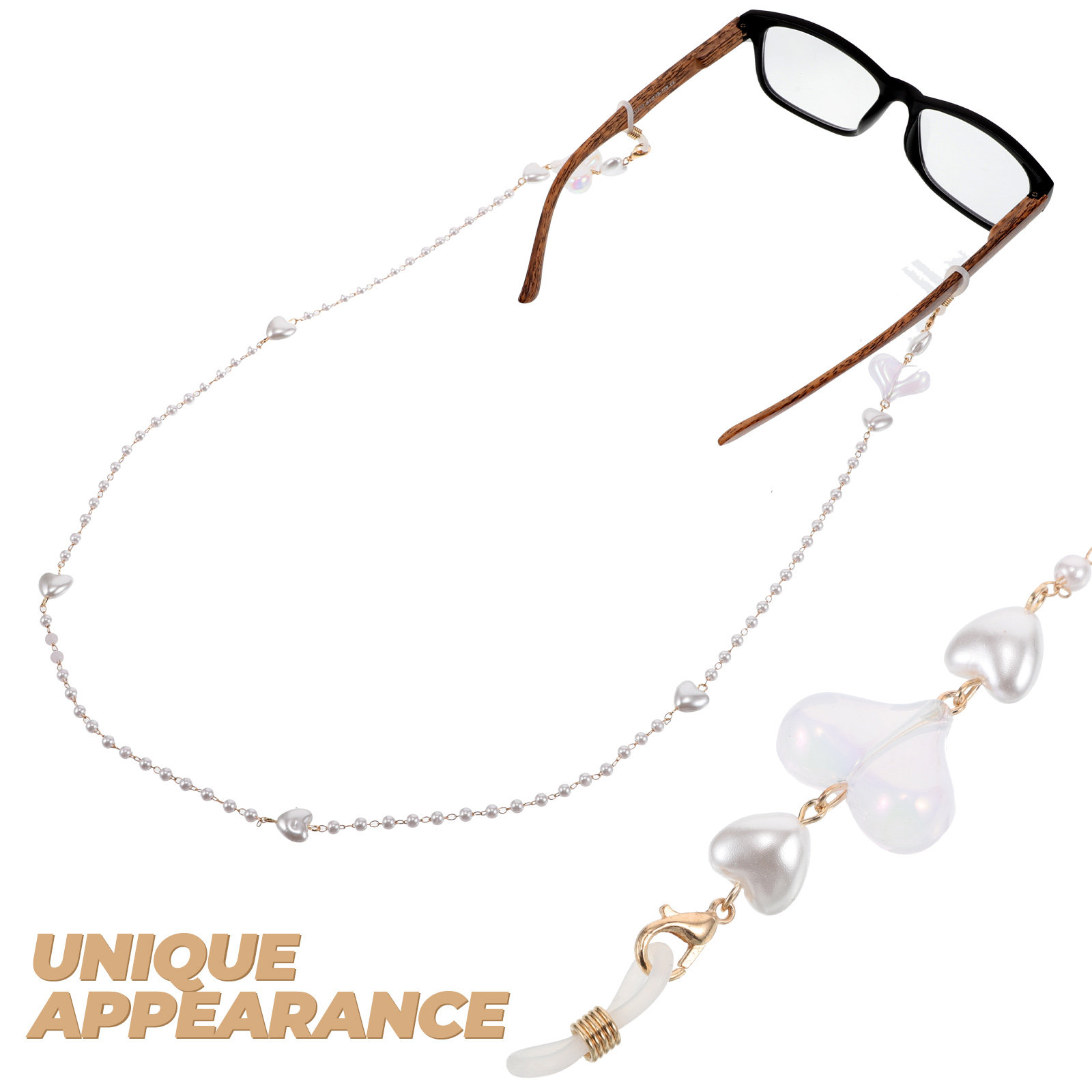 Peach Heart Mask Chain Stylish - Mask Chain Holder บทวิจารณ์และราคา