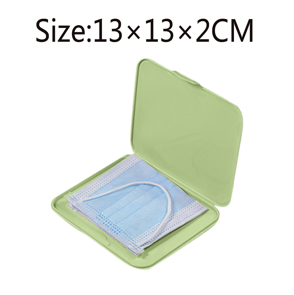 Pink Mask Cover Green Box Mask - Face Mask Storage Box บทวิจารณ์และราคา