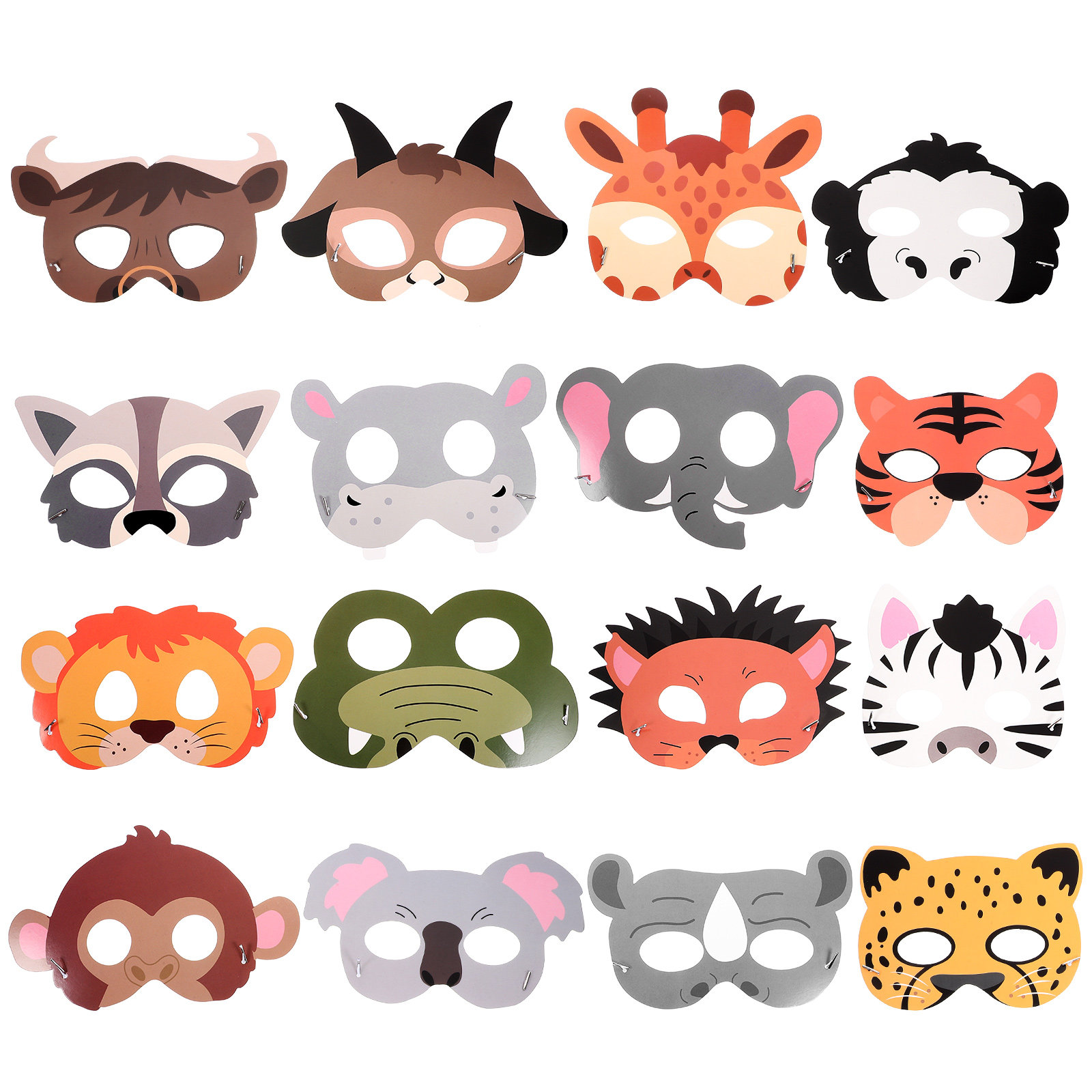 16Pcs Animal Paper Masks for K - Kids Face Mask บทวิจารณ์และราคา