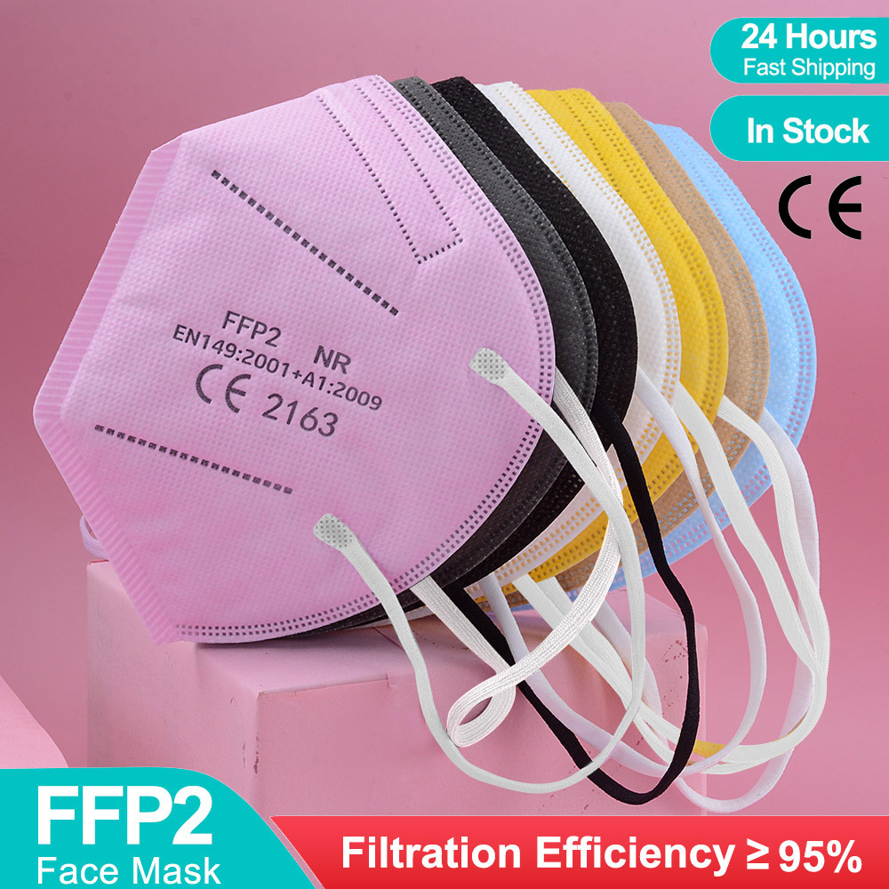 5Layer FFP2 Masks CE Approve K - Black Face Mask Pack บทวิจารณ์และราคา