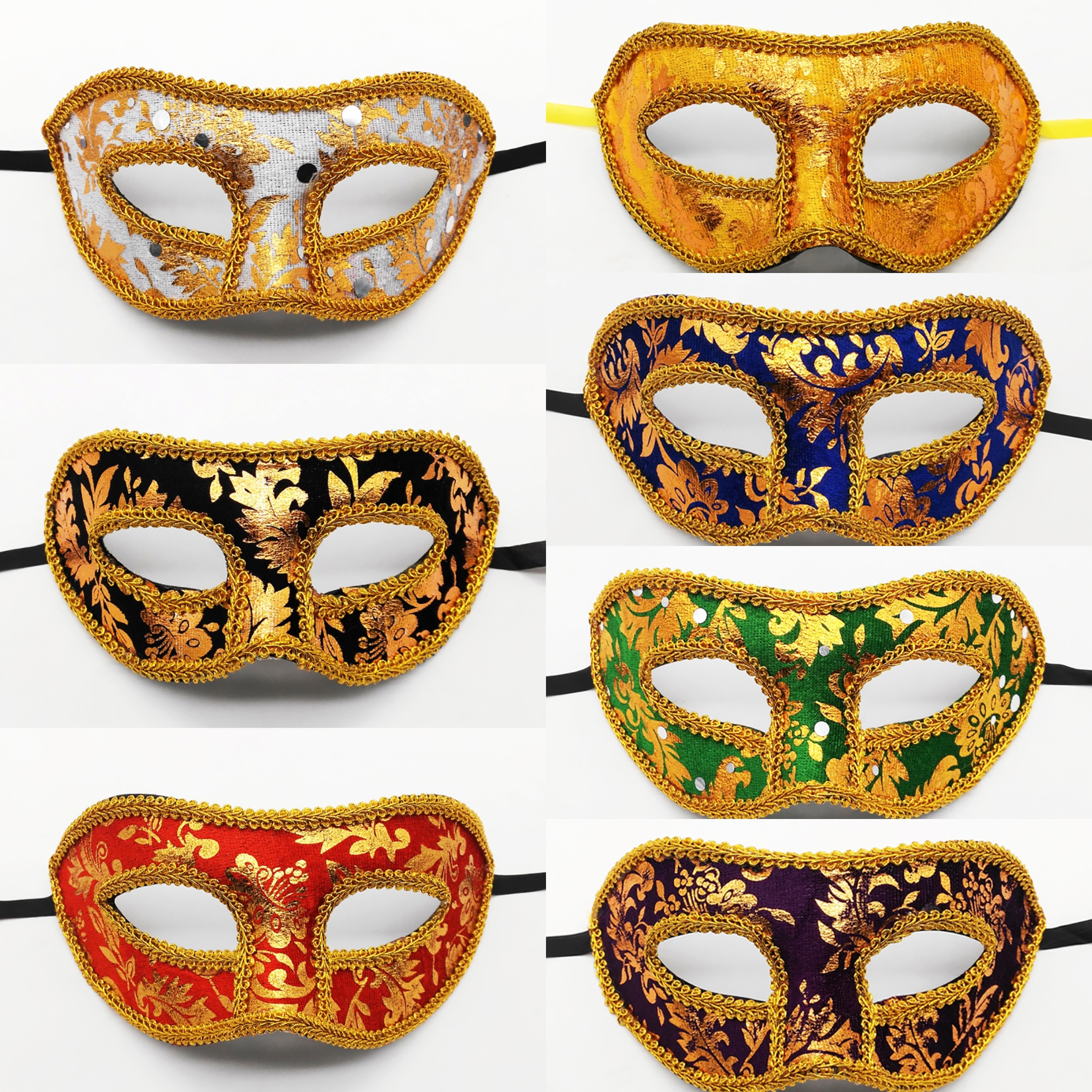 Men Mardi Gras Carnival Mask V - Respirator Half Face บทวิจารณ์และราคา