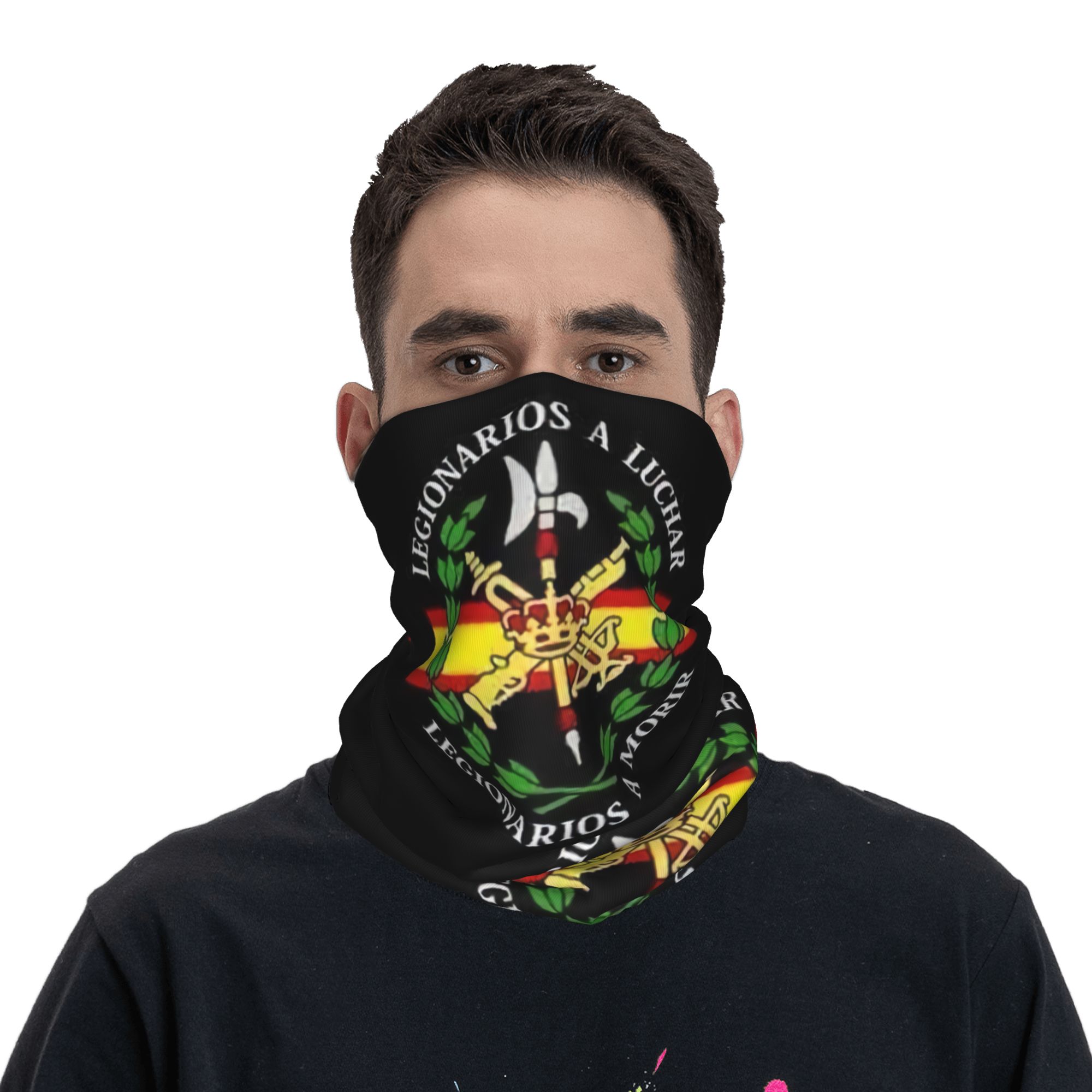 Custom Spanish Legion Bandana  - Neck Gaiter Face Cover บทวิจารณ์และราคา