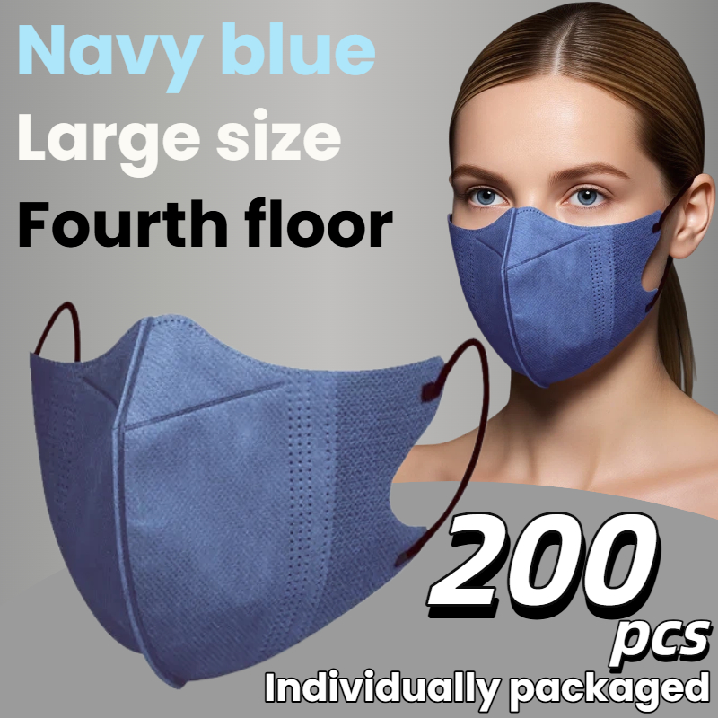 200Pcs/3D Three-Dimensional Da - Disposable Mask Blue บทวิจารณ์และราคา