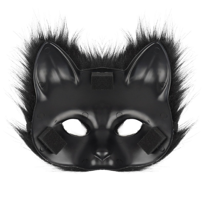 Furry Cat Ears Mask Tail & Paw - Black Face Mask Pack บทวิจารณ์และราคา