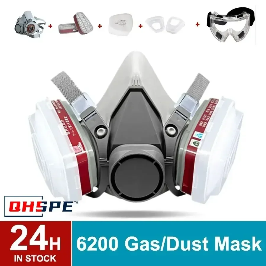 Original 6200 Respirator Reusa - Dust Mask Construction บทวิจารณ์และราคา