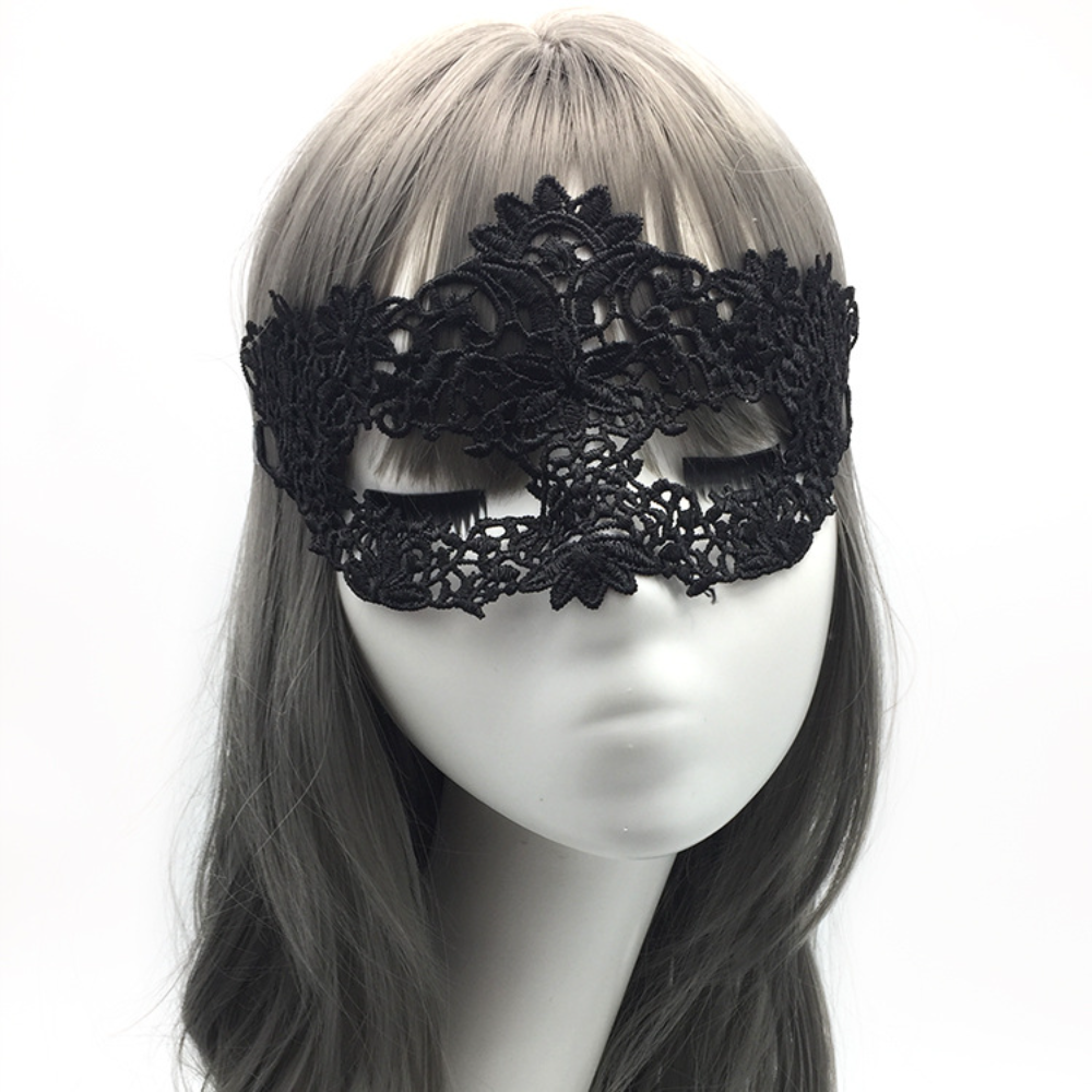 2pcs Elegant Black Lace Masque - Black Face Mask Pack บทวิจารณ์และราคา
