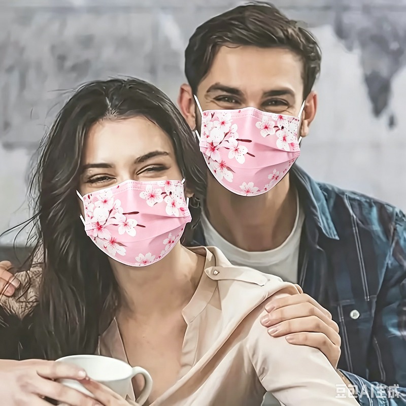 10pcs Floral Star Print Face M - Cloth Face Mask Washable บทวิจารณ์และราคา
