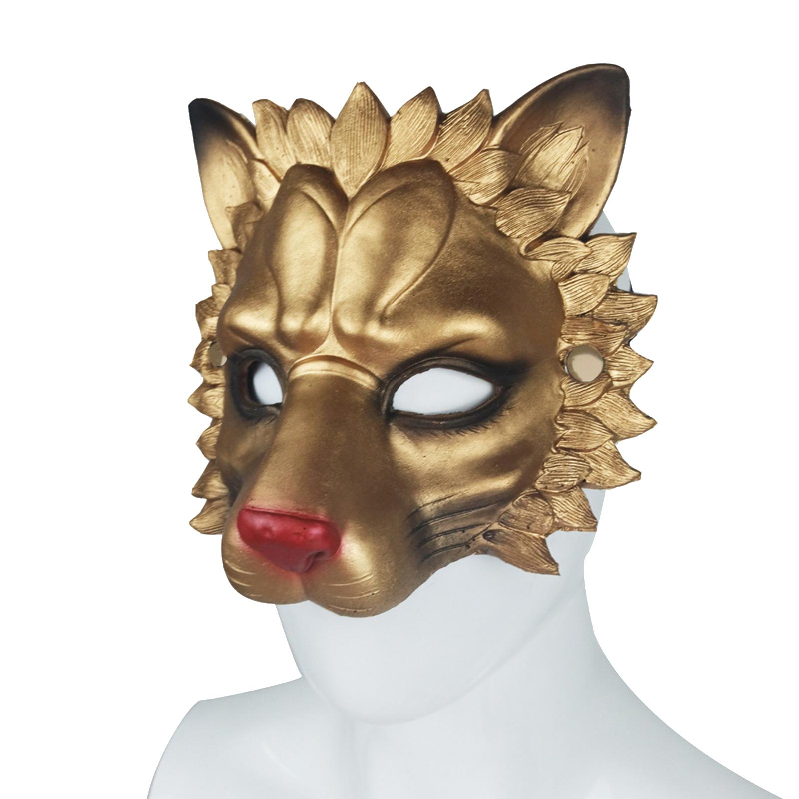 Lion Mask Half Face Decorative - Respirator Half Face บทวิจารณ์และราคา