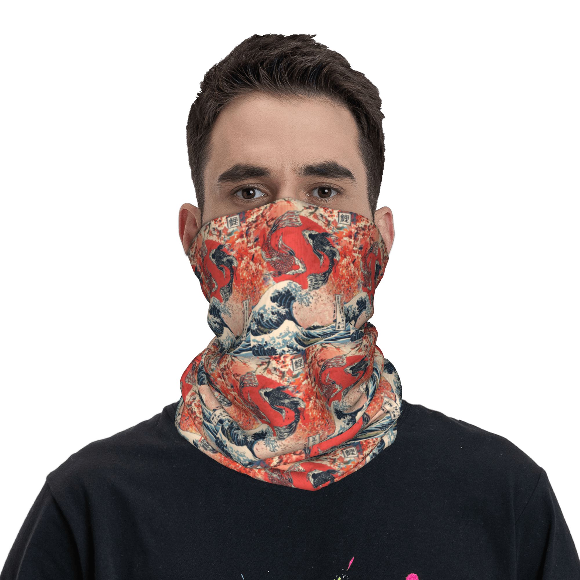 Koi Fish and Great Wave off Ka - Sports Mask Breathable บทวิจารณ์และราคา