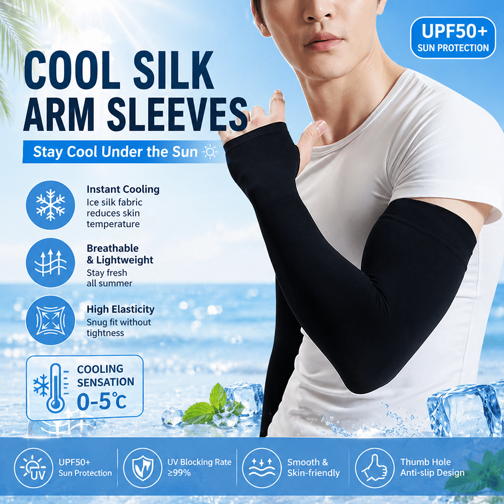 Summer Cooling Ice Silk Arm Sl - Sports Mask Breathable บทวิจารณ์และราคา