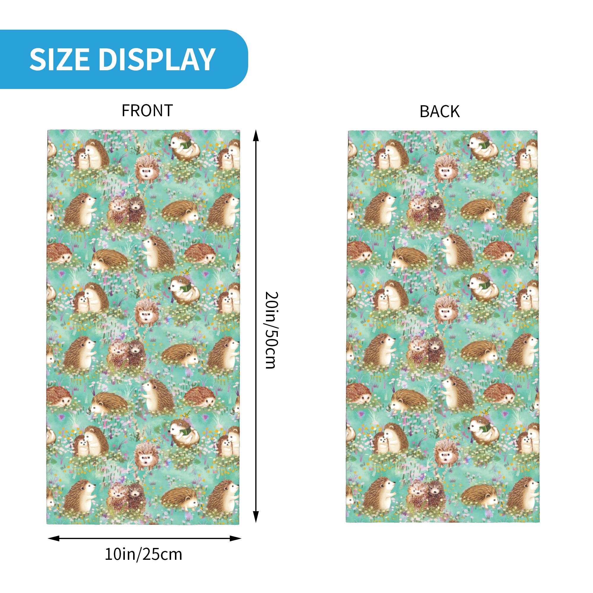Autumn Hedgehog Spring Floral  - Neck Gaiter Face Cover บทวิจารณ์และราคา