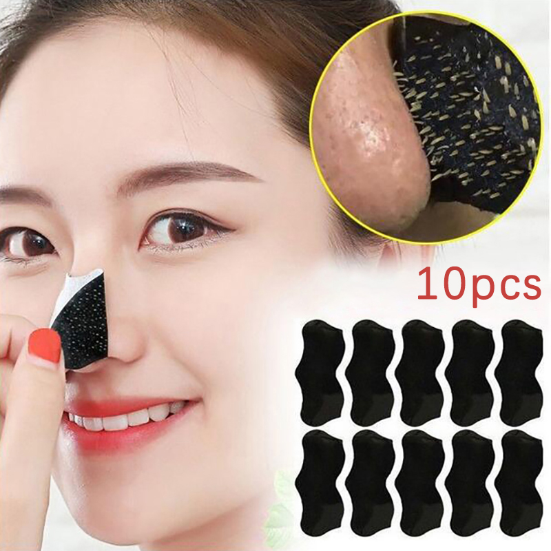 10Pcs Unisex Blackhead Remove  - Black Face Mask Pack บทวิจารณ์และราคา