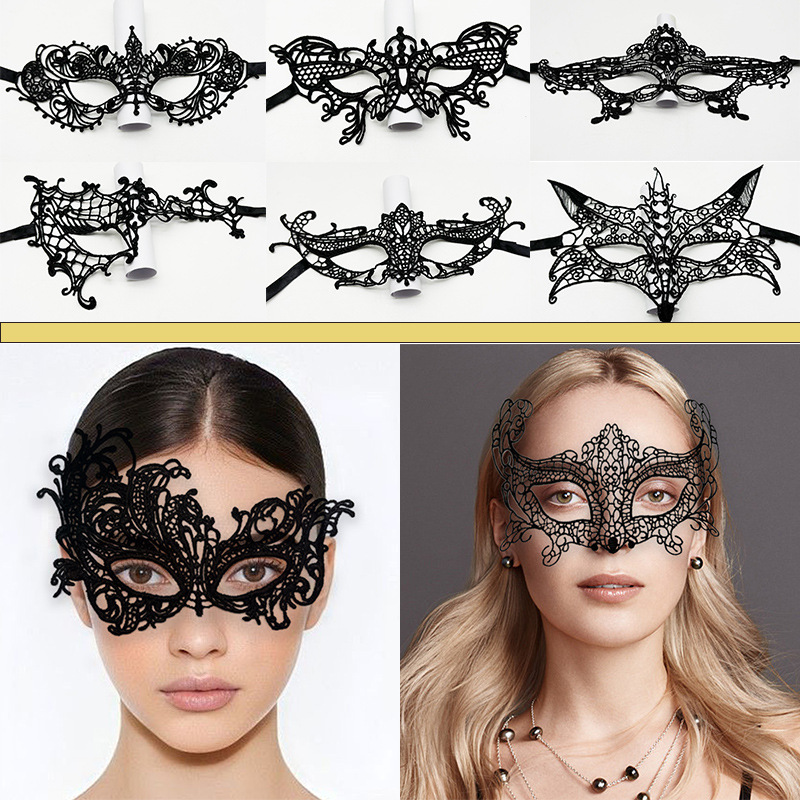 Sexy Women Lace Hollow Masquer - Respirator Half Face บทวิจารณ์และราคา
