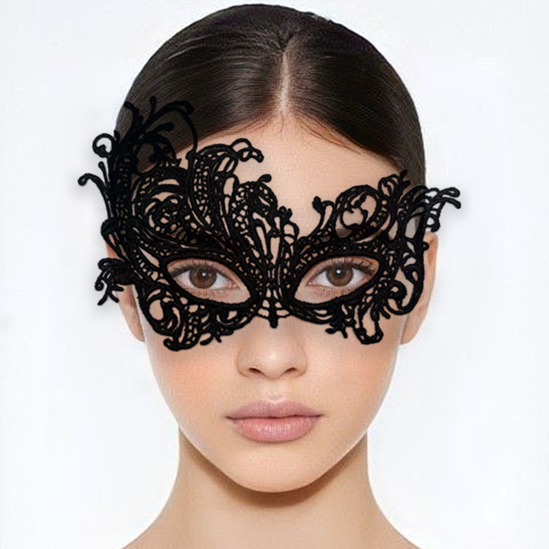 Sexy Women Lace Hollow Masquer - Respirator Half Face บทวิจารณ์และราคา