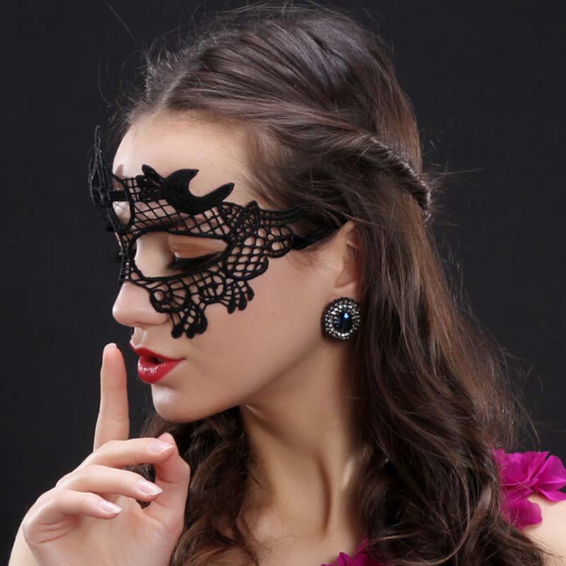 Sexy Women Lace Hollow Masquer - Respirator Half Face บทวิจารณ์และราคา