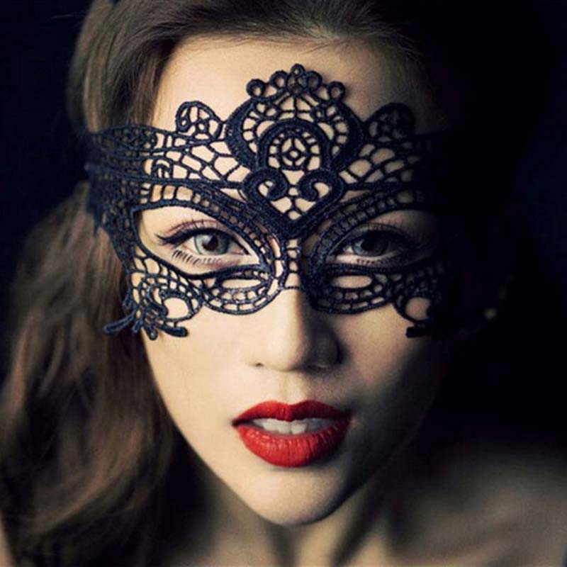 Sexy Women Lace Hollow Masquer - Respirator Half Face บทวิจารณ์และราคา