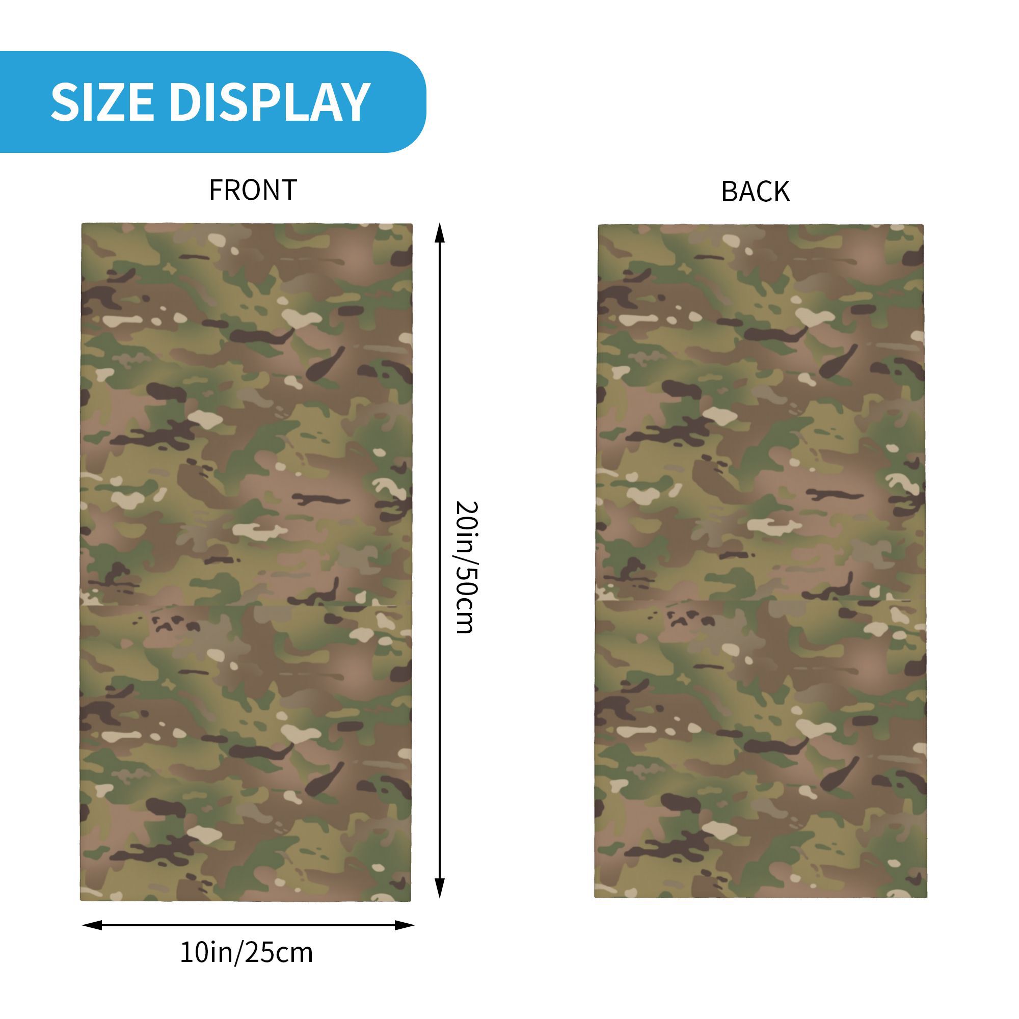 Custom Military Camouflage Pat - Neck Gaiter Face Cover บทวิจารณ์และราคา
