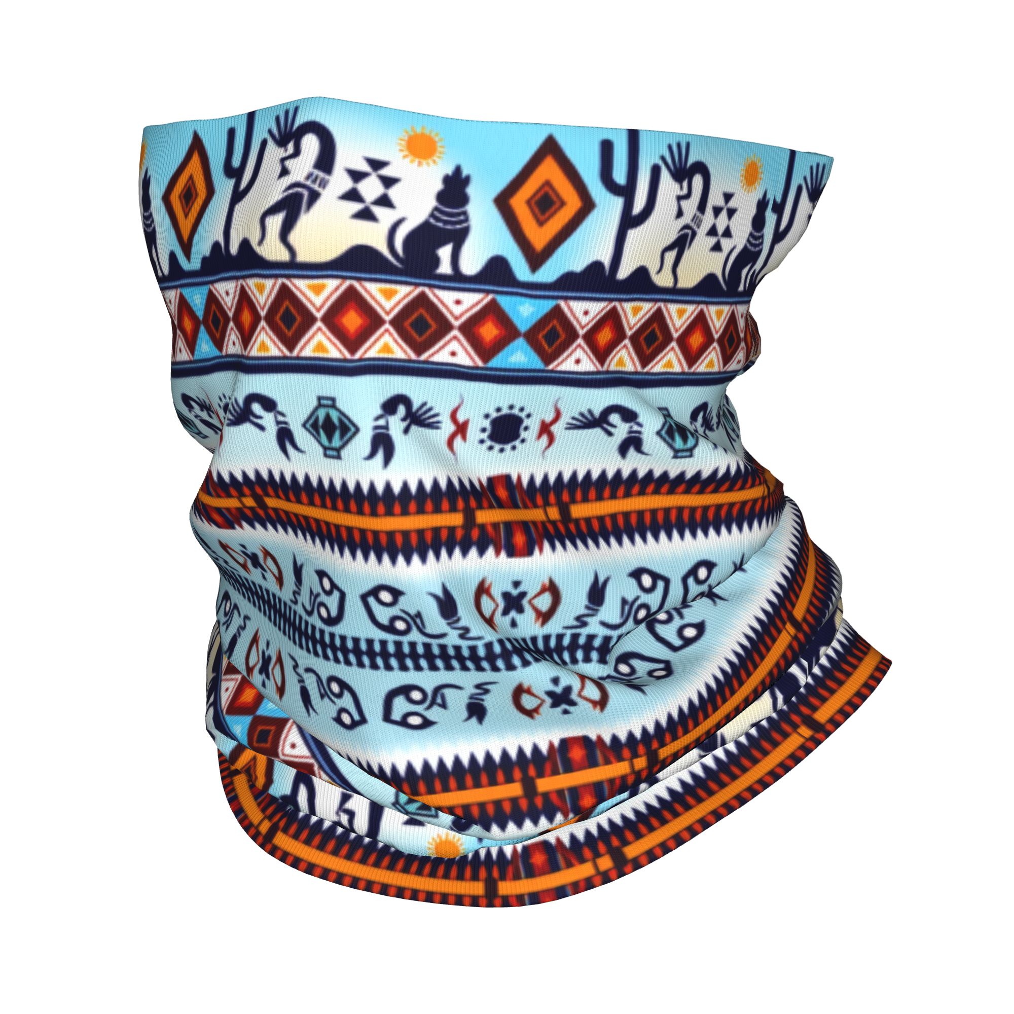 Custom Kokopelli Hohokam Treas - Neck Gaiter Face Cover บทวิจารณ์และราคา