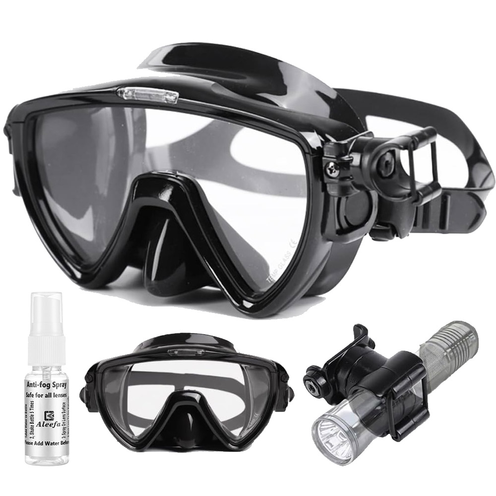 Scuba Diving Mask with flashli - Silicone Mask Bracket บทวิจารณ์และราคา