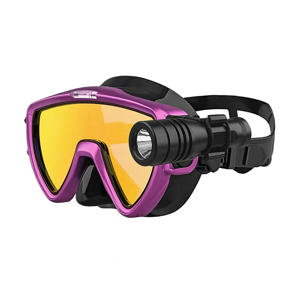 Scuba Diving Mask with flashli - Silicone Mask Bracket บทวิจารณ์และราคา