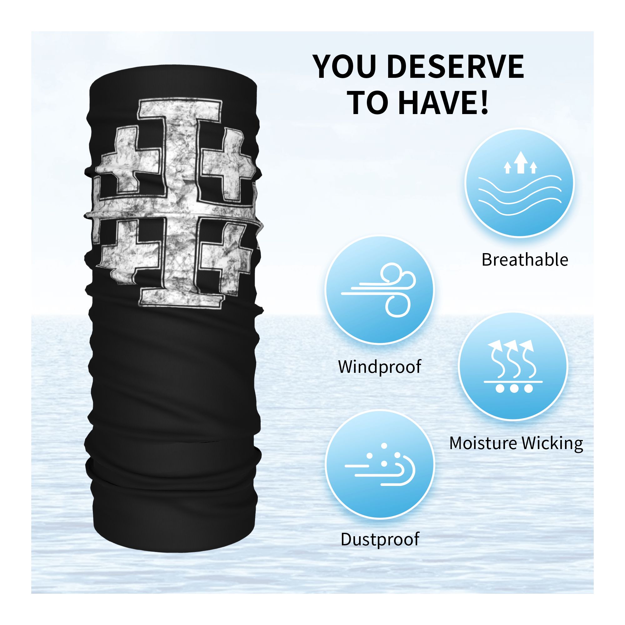 Knight Jerusalem Cross Christi - Neck Gaiter Face Cover บทวิจารณ์และราคา